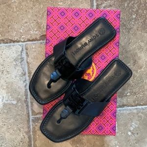 Tory Burch Georgia Sandal Black Leather